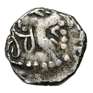 Kumaragupta I – Gupta Empire – Silver Drachma Garuda Type c. 415–455 CE