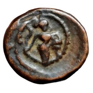Madurai Kingdom - Chokkanatha Nayak Copper Kasu Portrait Coin