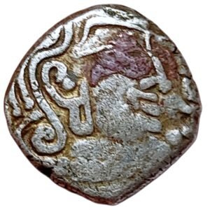 Mahendraditya Kumaragupta I - Gupta Empire - Silver Drachma - A beautiful specimen with features the full-face variety