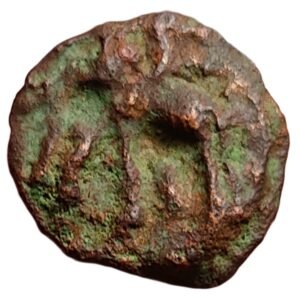 Cast Copper Kakani of Shunga Kingdom (187-75 BC) with Elephant with Portrait