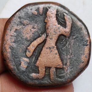 Kanishka I - Kushan Empire - AE Tetradrachm Copper Coin with Athsho reverse Very SCARCE !!!