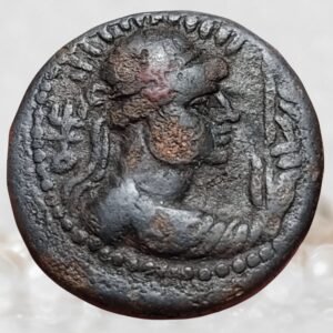 Kushan Empire Vima Takto (Soter Megas) Copper AE Tetradrachm Coin