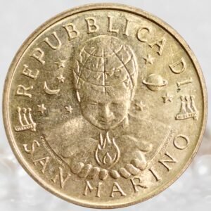 San Marino 20 Lire Coin Commemorative Issue (Solidarity) Aluminium bronze Collectible