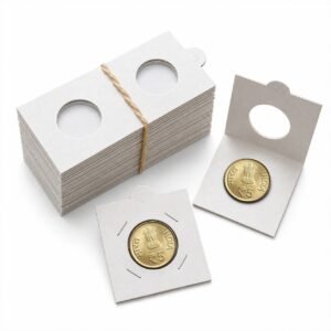 Premium Coin Holders Size No.4 (25mm) Pack of 25pcs Fits 15–23mm Coins Durable