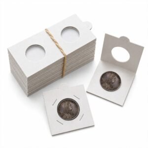 Premium Coin Holders Size No.9 (40mm) Pack of 25pcs Fits 28–38mm Coins Durable