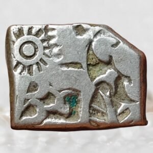Magadha Janapada Mauryan Empire 322 to 185 BCE Silver Karshapana Coin