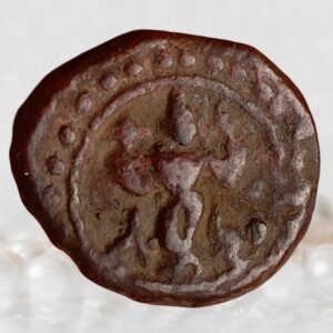 Thanjavur Nayakas of Vijayanagara Empire Venkatapati Raya Copper Kasu, Vishnu Type South India Coin