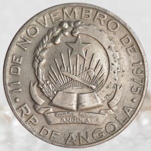 Angola People's Republic 10 Kwanzas Coin Copper-Nickel Collectible