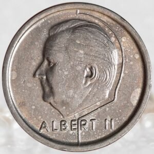 Belgium King Albert II 1 Franc Coin Nickel Plated Iron Collectible