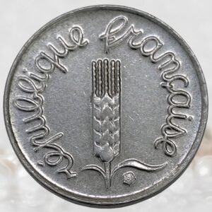 France 1 Centime Coin Stainless Steel Collectible