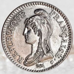 France Fifth Republic 1 Franc Commemorative Coin Nickel Collectible