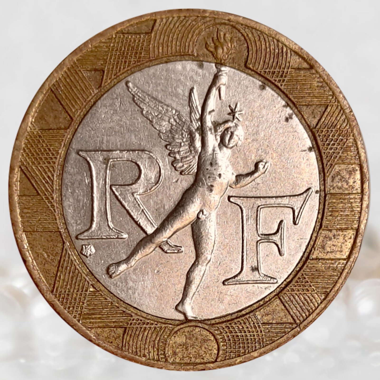 France Fifth Republic 10 Francs Bimetallic Coin Collectible (1)