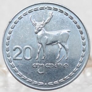Georgia Republic 20 Tetri Coin Stainless Steel Collectible
