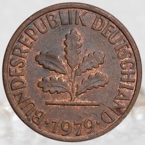 Germany 1 Pfennig Coin Copper Clad Iron Collectible