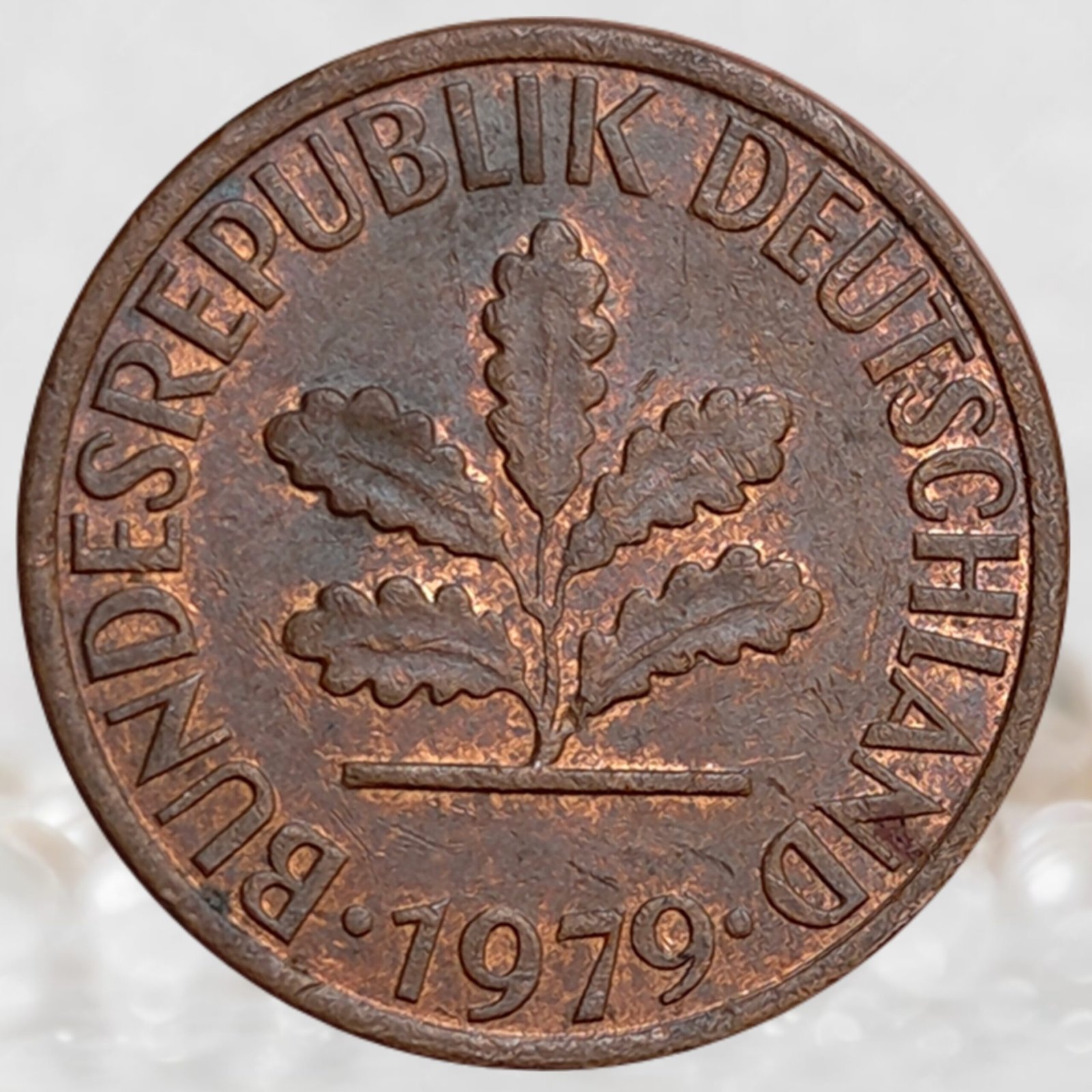 Germany 1 Pfennig Coin Copper Clad Iron Collectible (2)