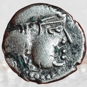 Maitraka Dynasty of Vallabhi Ancient India c. 470–492 AD Silver Drachm
