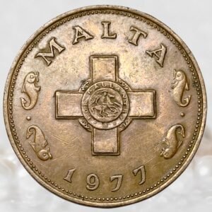 Malta Queen Elizabeth II 1 Cent Coin Bronze Collectible