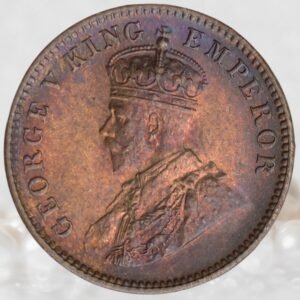 ¼ Anna British India King George V Bronze Coin 1911 to 1936 AD
