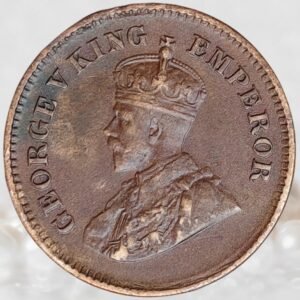 ½ Pice British India King George V Bronze Coin 1911 to 1936 AD