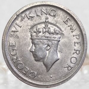 George VI - 1 Rupee British India1947 AD Bombay Mint Historical Coin