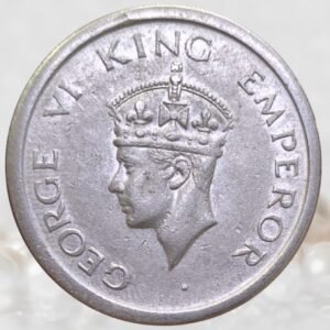 George VI - 1 Rupee British India1947 AD Bombay Mint Historical Coin