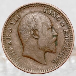 King Edward VII British India Copper ¼ Anna 1903 AD Historical Coin