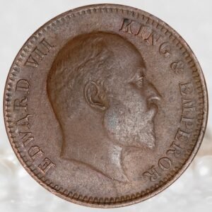 King Edward VII British India Copper ¼ Anna 1906 AD Historical Coin