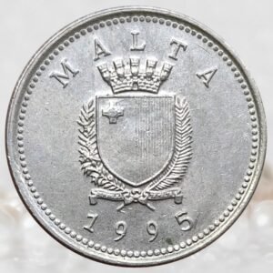 Malta Republic 2 Cents Coin Copper-Nickel Collectible