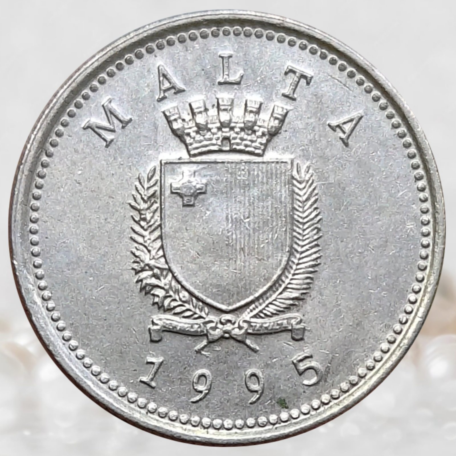 Malta Republic 2 Cents Coin Copper-Nickel Collectible (1)