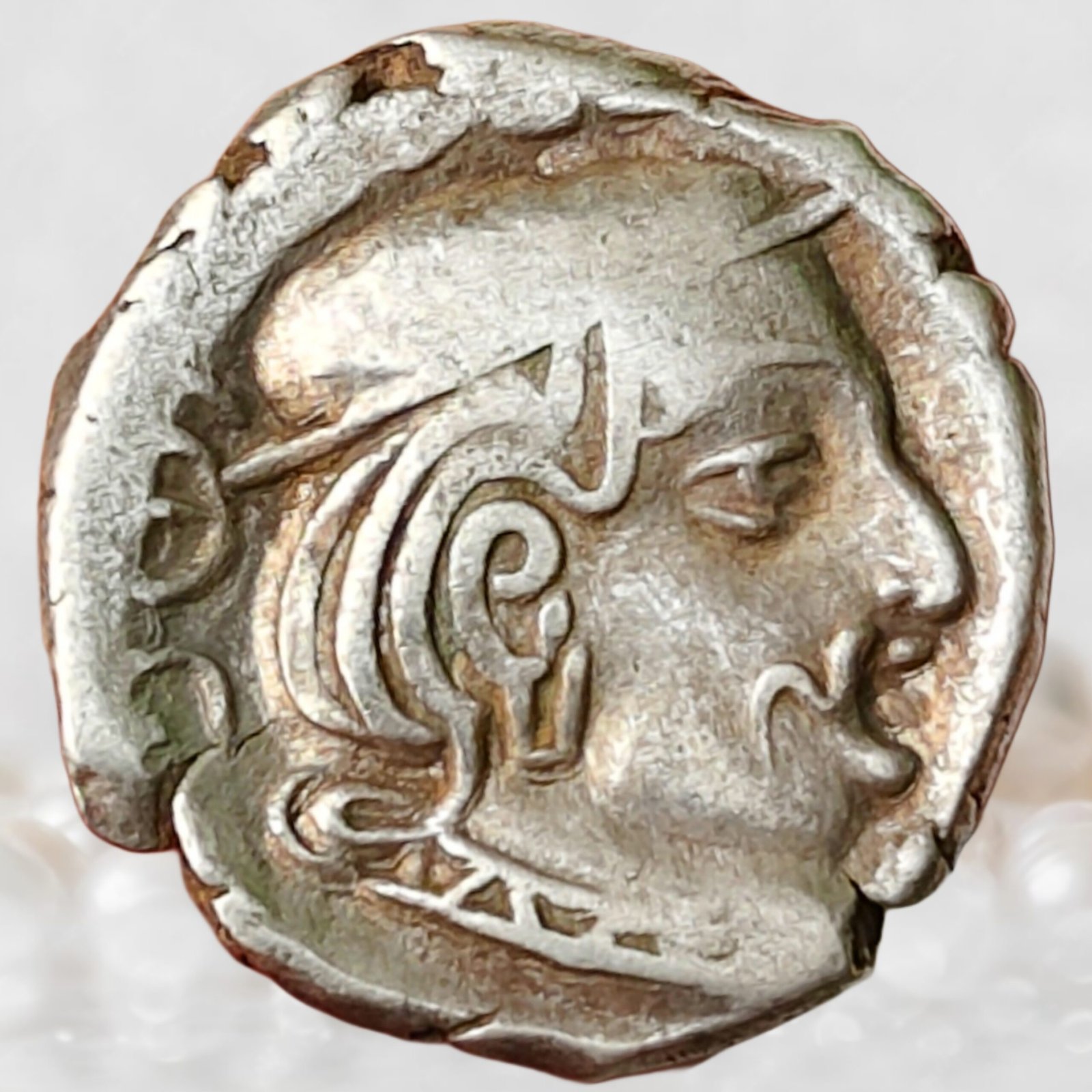 Western Satraps (Indo-Scythian Kingdom) Rudrasena II 255–278 AD Silver 1 Drachm Historical Coin (1)