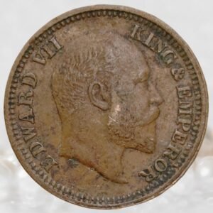 ½ Pice King Edward VII British India Copper Coin