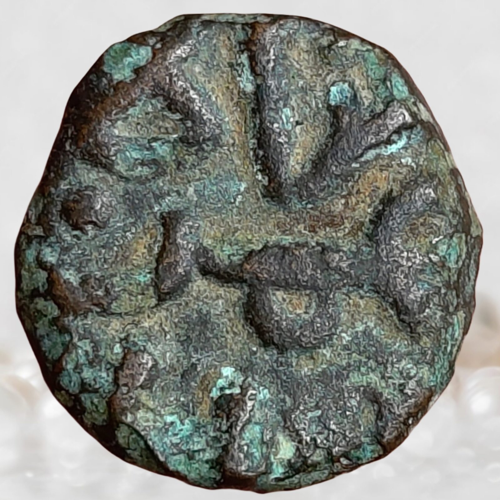 Ala-ud-Din Bahman Shah Bahmani Sultanate 1347-1358 CE Copper 12 Falus (1)