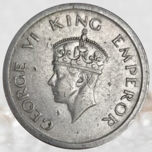 George VI - 1 Rupee British India1947 AD Bombay Mint Historical Coin