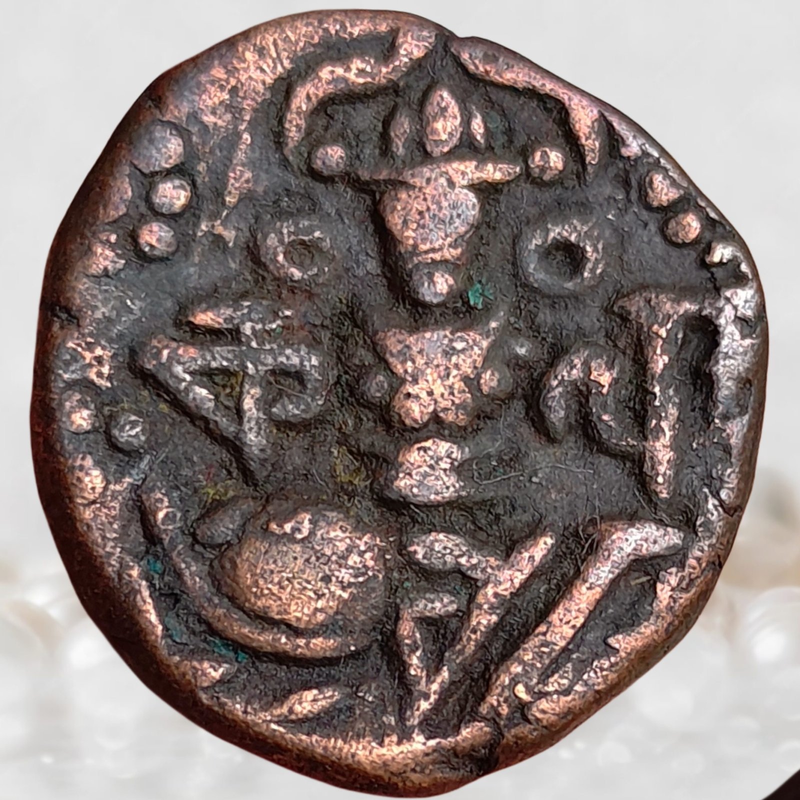 Hindu rajas of Kashmir Kalasha Deva Post‑Hunnic dynasties of Kashmir Copper AE Stater (1)