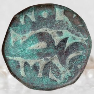 Mughal Emperor Akbar Narnol Mint Copper 1 Dam Historical Coin 978 AH