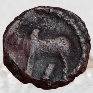 Naga Dynasty of Narwar - Ganapati Naga Copper 1/8 Kakani Ancient Coin