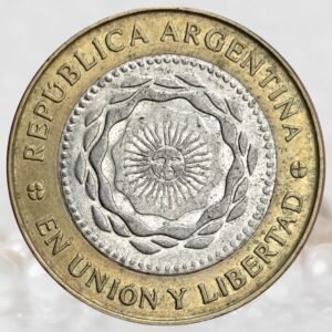 Argentina 2 Pesos Bimetallic Collectible