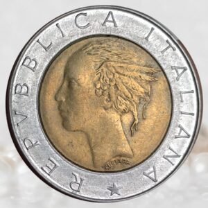 Italy 500 Lire Bimetallic Collectible