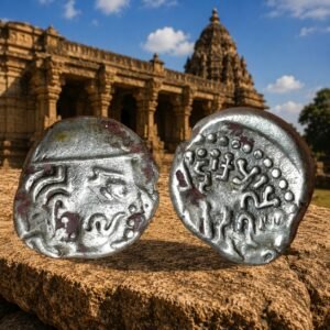 Maitraka Dynasty of Vallabhi Bhattaraka c. 470–500 CE Silver 1 Drachm