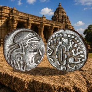 Maitraka Dynasty of Vallabhi Madasena of Gujarat c. 5th Century CE Silver 1 Drachm