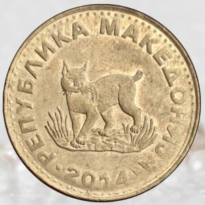 North Macedonia 5 Denari Nickel Brass Collectible