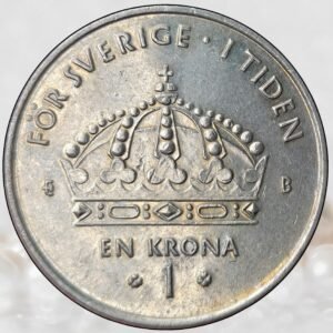 Sweden 1 Krona Carl XVI Gustaf Copper-Nickel Collectible