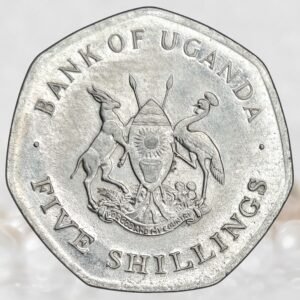 Uganda 5 Shillings Nickel Plated Steel Collectible