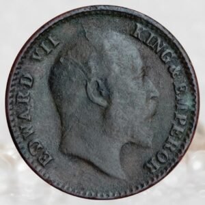 1/12 Anna King Edward VII British India 1905 AD Bronze Coin