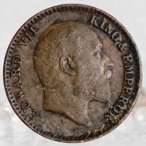 1/12 Anna King Edward VII British India 1908 AD Bronze Coin