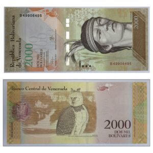 Venezuela 2000 Bolívares – Cacique Guaicaipuro Banknote