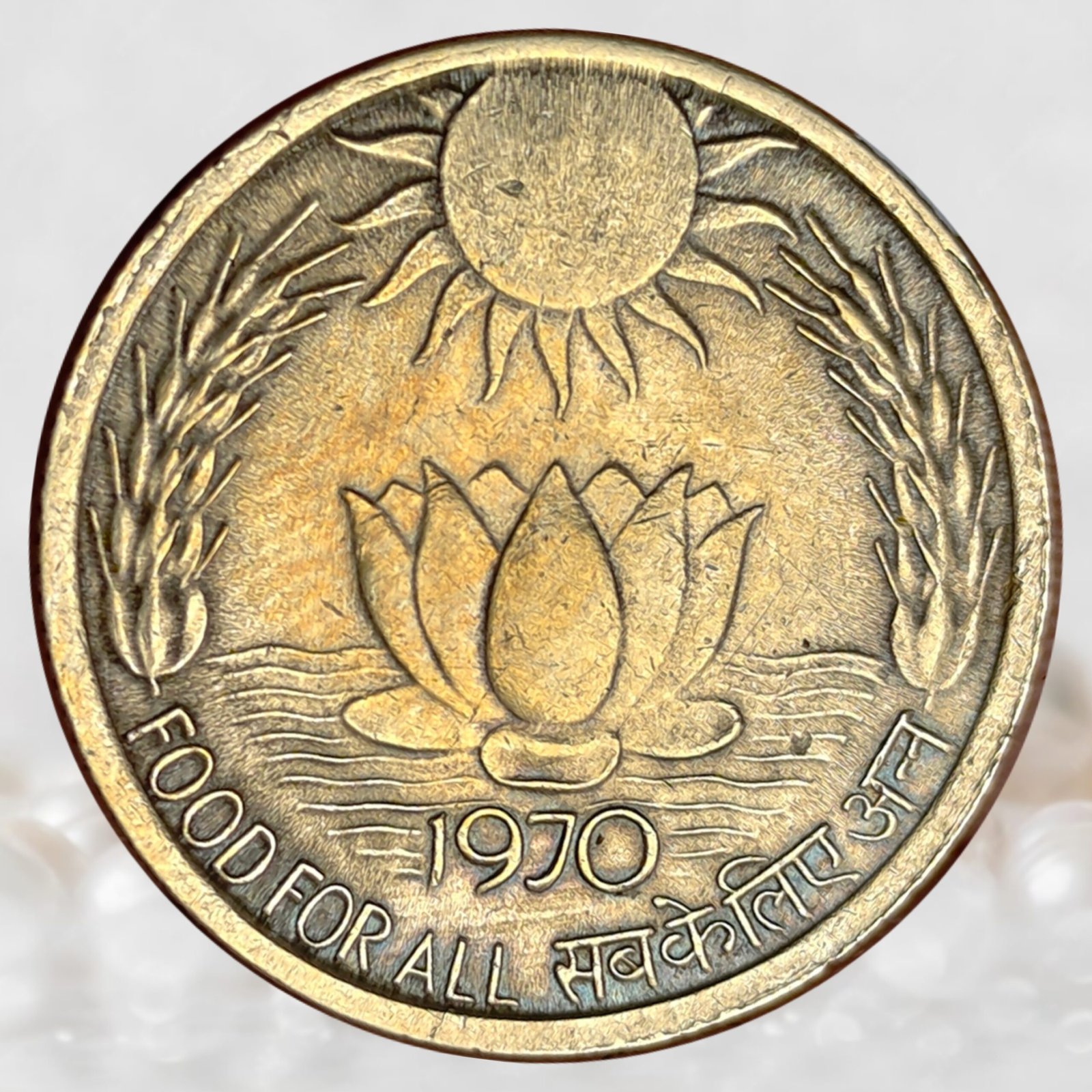 20 Paise FAO - Republic of India Commemorative Issue Aluminium Bronze Collectable Grade Coin (5)