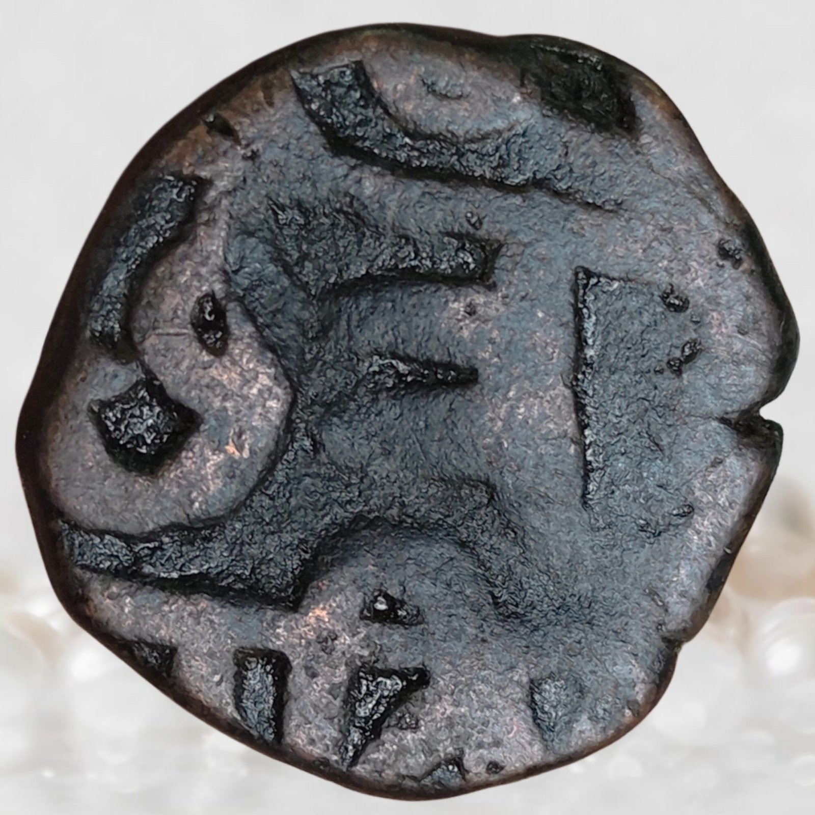 Chhatrapati Shivaji Maharaj Maratha Empire Copper Shivrai 1 Paisa Coin (1)