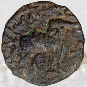 Gautamiputra Yajna Sri Satakarni - Satavahana Dynasty 1 Karshapana Rare Ancient India Andhra Region Coin