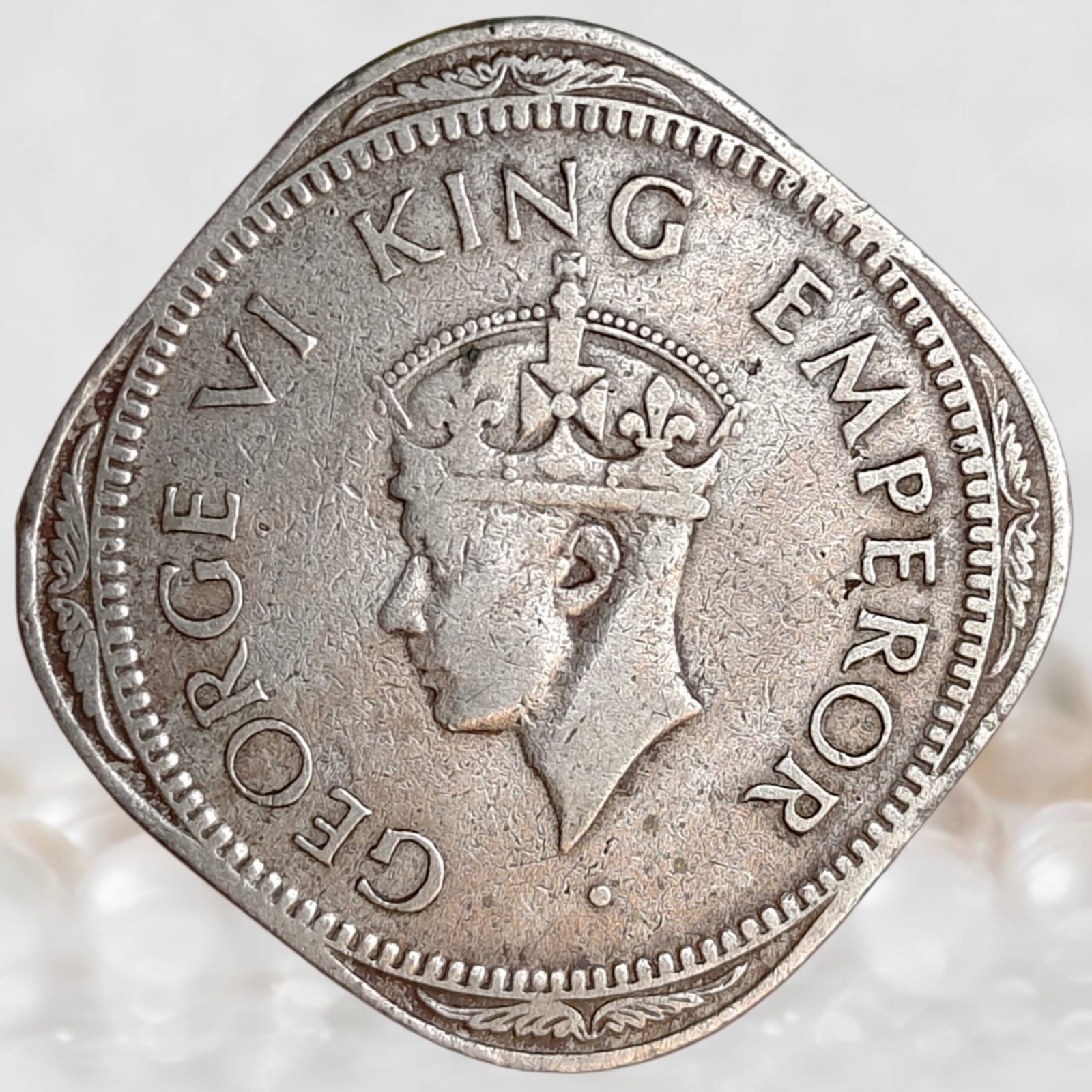 George VI British India Copper Nickel 2 Annas 1939-1941 AD Historical Coin (4)
